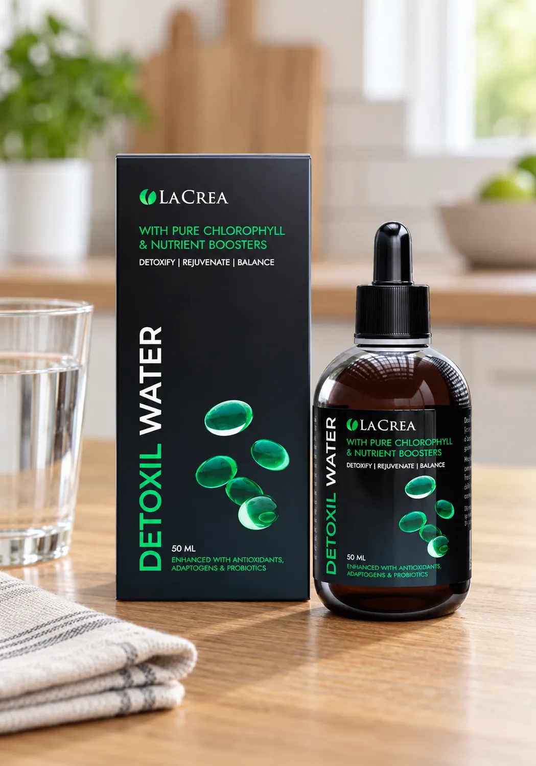 Detoxil Water — opakowanie na co dzień