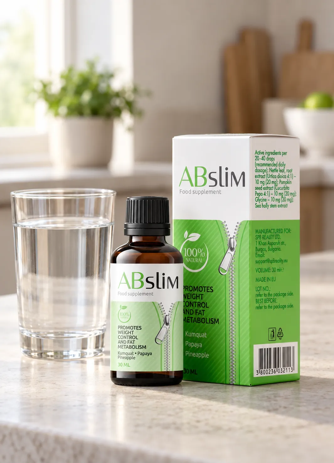 ABSlim — opakowanie na co dzień