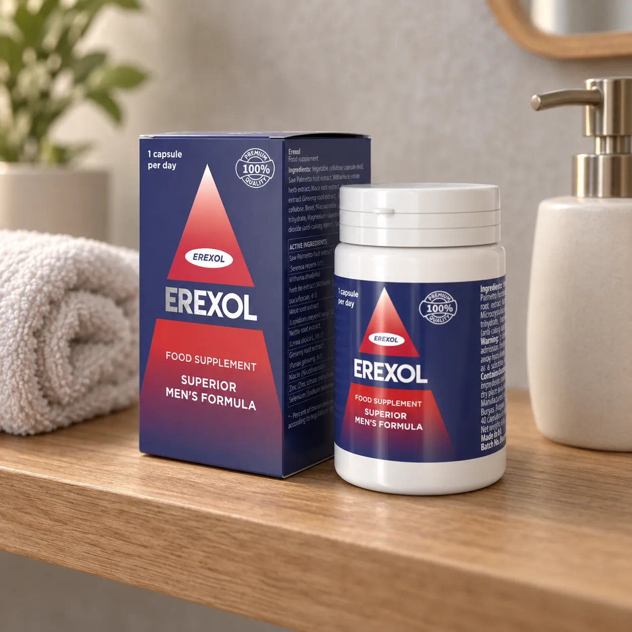 Erexol — opakowanie na co dzień